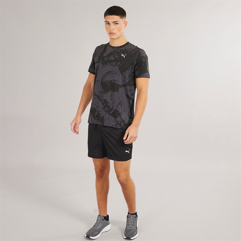 Puma Herren Essentials Kleines Logo 5 Zoll Gewebte Shorts Puma Schwarz