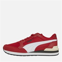 Puma Mens ST Runner V4 Nylon Trainers Dark Crimson/White/Black