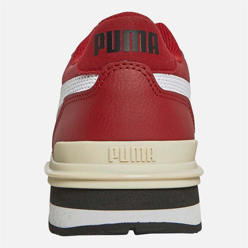 Puma Mens ST Runner V4 Nylon Trainers Dark Crimson/White/Black