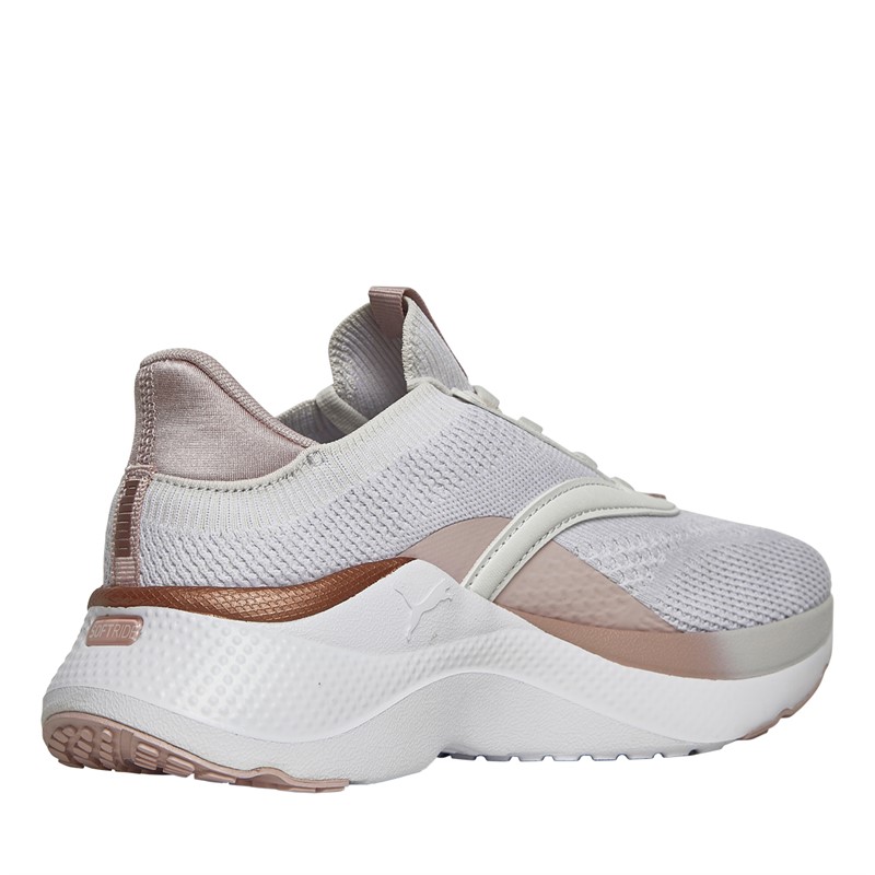 Puma Womens Softride Mayve Neutral Running Shoes Feather Gray/Mauve Mist/Rose Gold