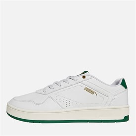 Buy Puma Mens Court Classic Trainers Puma White/Vine/Puma Gold