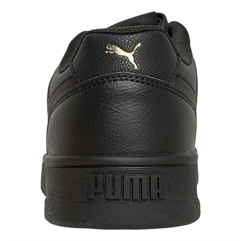 Puma Mens Court Classic Trainers Puma Black/Puma Gold