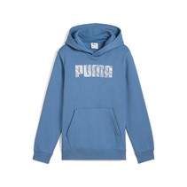 Puma Junior Boys Sportstyle Fleece Hoodie Blue Horizon