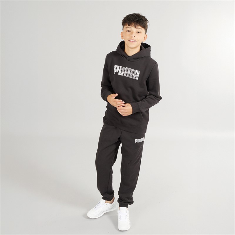 Puma Junior Boys Sportstyle Fleece Hoodie Puma Black