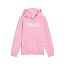 Puma Junior Girls Sportstyle Fleece Hoodie Pink Lilac