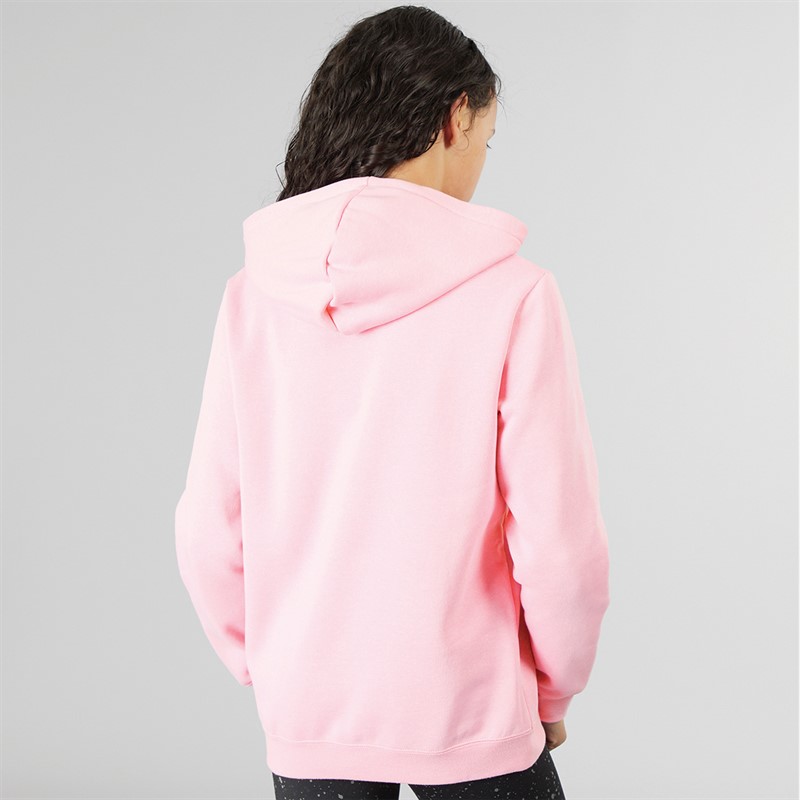 Puma Junior Girls Sportstyle Fleece Hoodie Pink Lilac