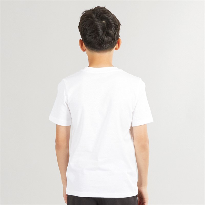 Puma Junior Boys Sportstyle Wording T-Shirt Puma White