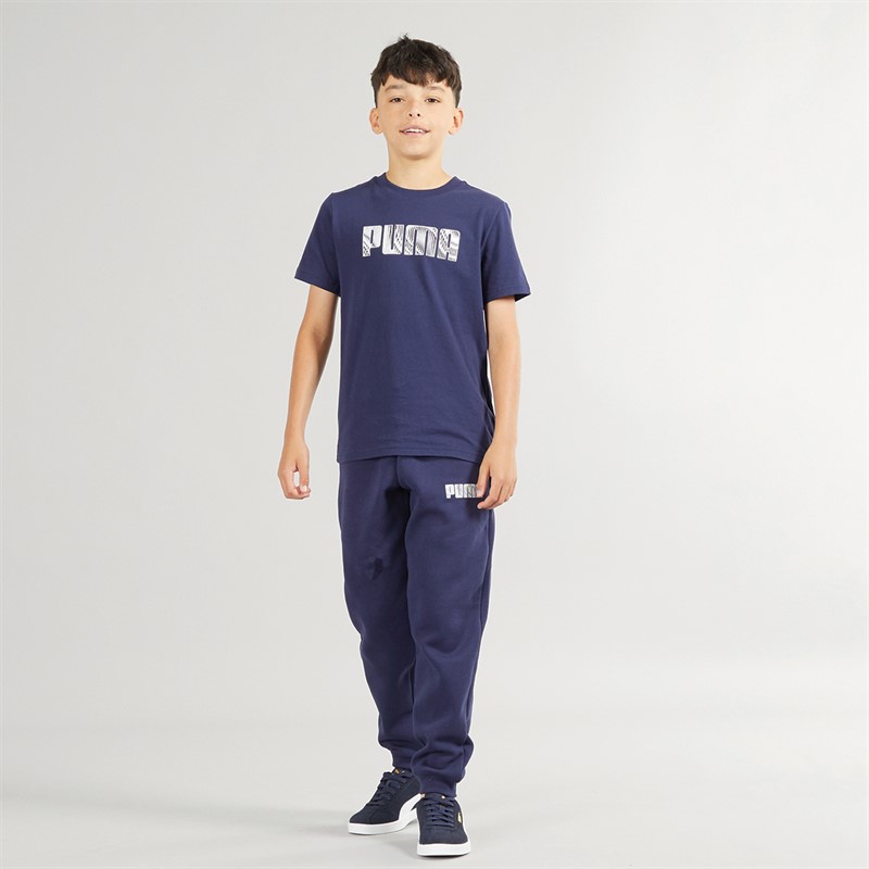 Puma Junior Boys Sportstyle Fleece Sweat Pants Puma Navy