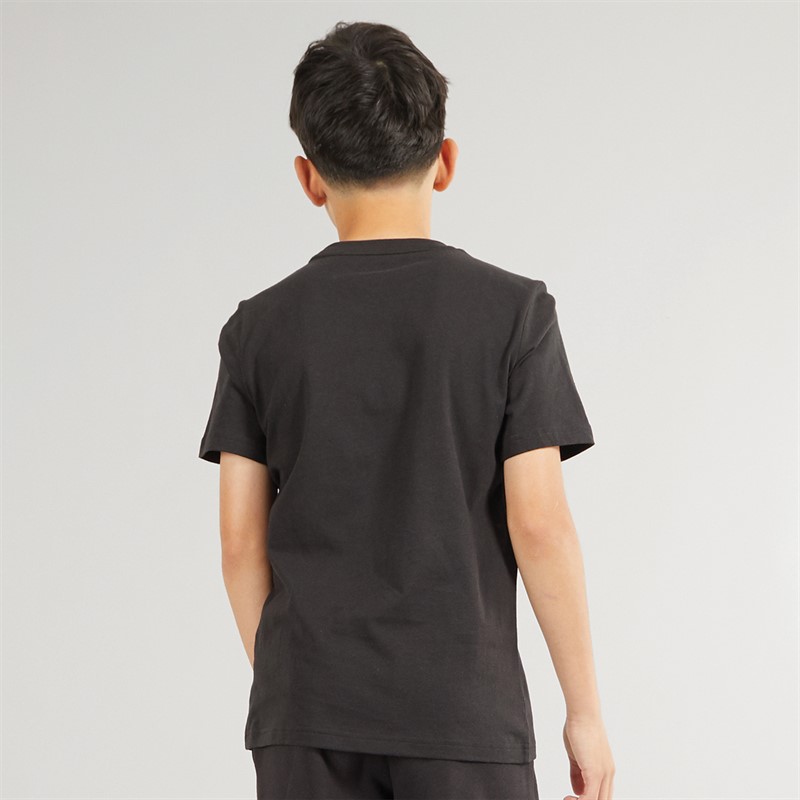 Puma Junior Boys Sportstyle Wording T-Shirt Puma Black