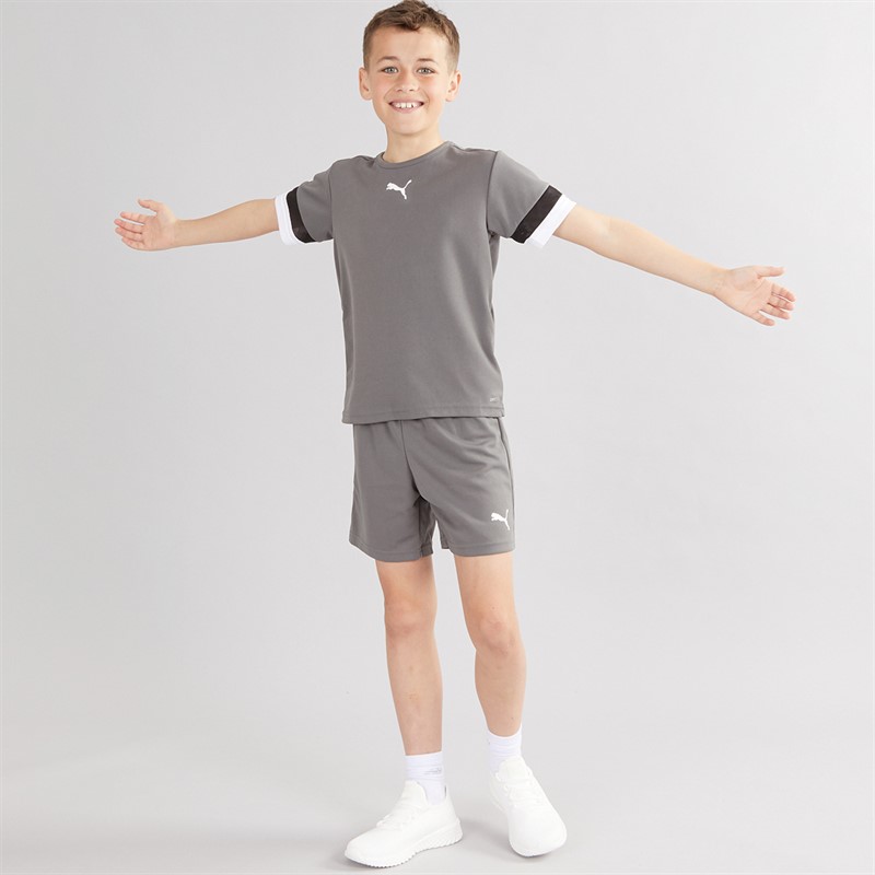 Puma Junge TeamRISE Trainings Trikot Smoked Pearl / Puma Schwarz / Puma Weiss