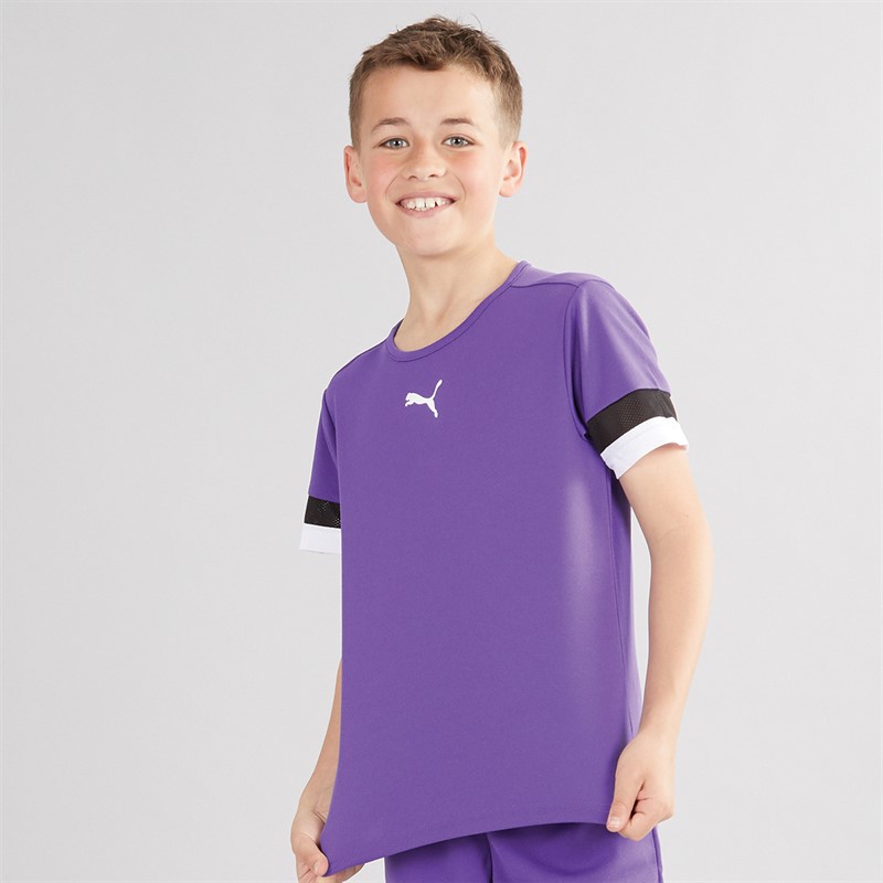 Puma Chłopięce TeamRISE Koszulki Futbolowe Fioletowy