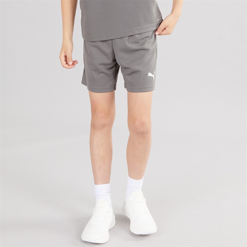 Puma Junge TeamRISE Trainingsshort Smoked Pearl / Puma White