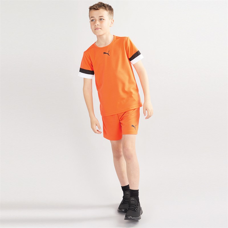 Puma Jungen teamRISE Performance Sportshorts Orange