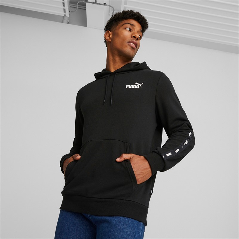 Puma Heren Essentials + Tape Hoodie Puma Zwart