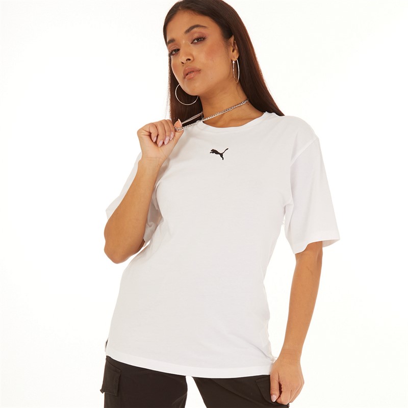 Puma Dametøj Essentials Boyfriend T-shirt Puma Hvid