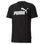 Puma T-shirt en coton Noir Homme avec logo Essentials