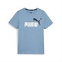 Puma Chłopięce Essentials Logo T-shirty Niebieski