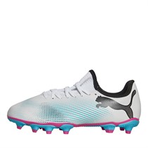 Puma Junior Future 7 Play FG/AG Fast/Kunstig Græs Fodboldstøvler Puma Hvid