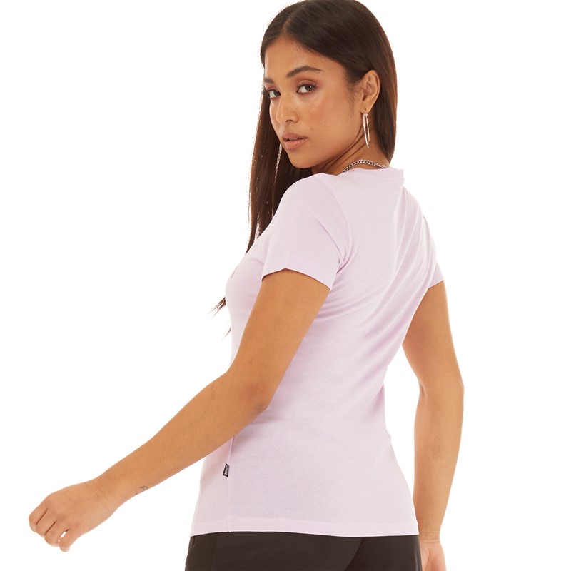 Puma T-shirt Femme Essentials logo bicolore Grape Mist