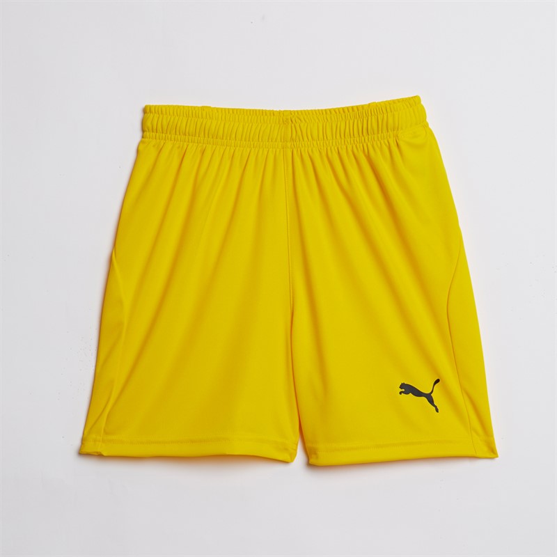 Puma Short de sport Junior Liga Core Jaune Cyber/Noir