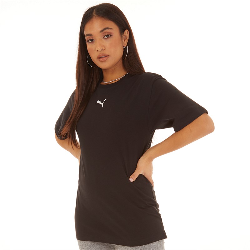 Puma Damen Essentials Boyfriend T Shirt Puma Schwarz