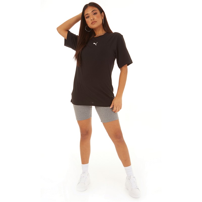 Puma Dame Essentials Boyfriend T-shirt Puma Sort