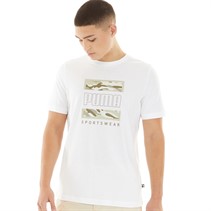 Puma T-shirt à motif camouflage Homme Puma Blanc