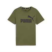 Puma T-Shirt Junge Oliv mit großem Logo