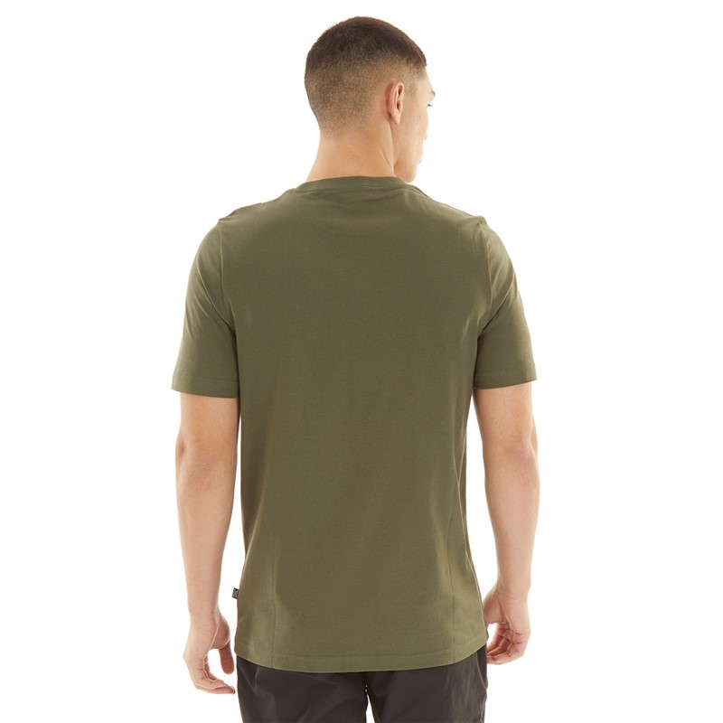 Puma T-shirt voor Heren Camo Box Moosgroen