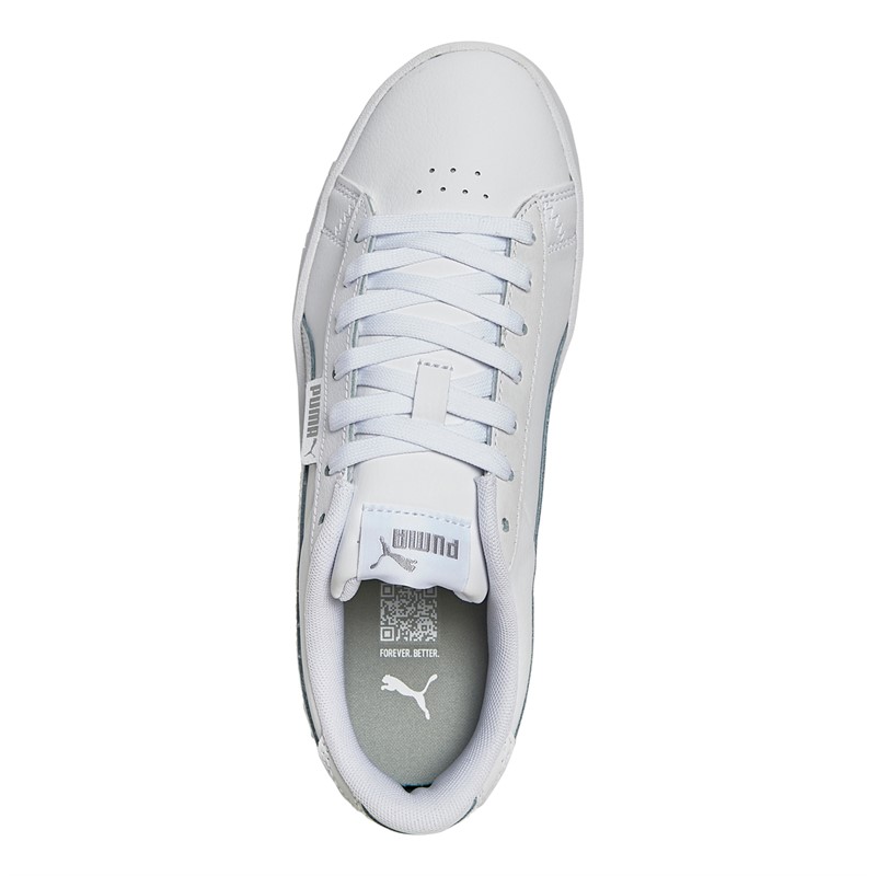 Puma Baskets Jada Fille Junior Blanc/Blanc/Argent