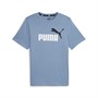 Puma Mænd Essentials Logo T-shirt Hvid/Blå