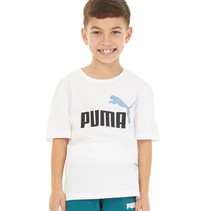 Puma T-shirt z z logo Essentials dla chłopca kolor biały