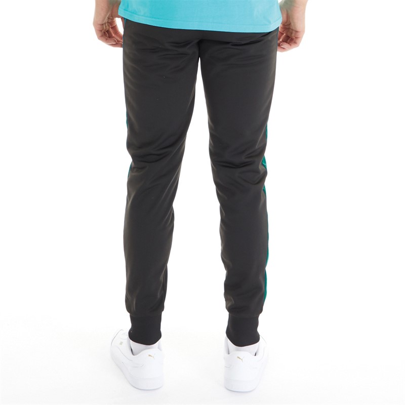 Puma Mens Track Pants Black/Green