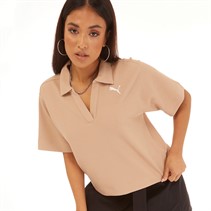 Puma Womens Her Polo Shirt Dusty Tan