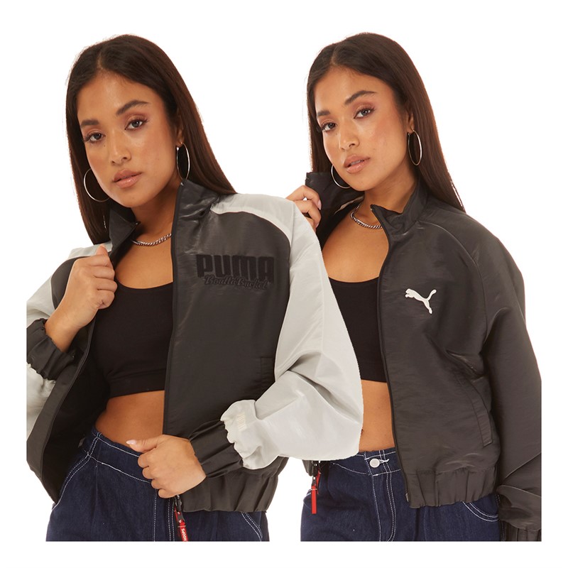 Puma Womens Reversible Bomber Jacket Puma Black/Pristine