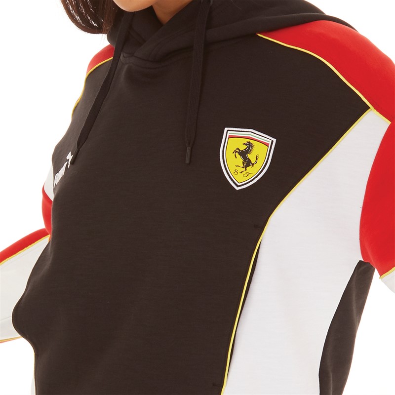 Puma Womens Ferrari Race X June Ambrose Hoodie Rosso Corsa