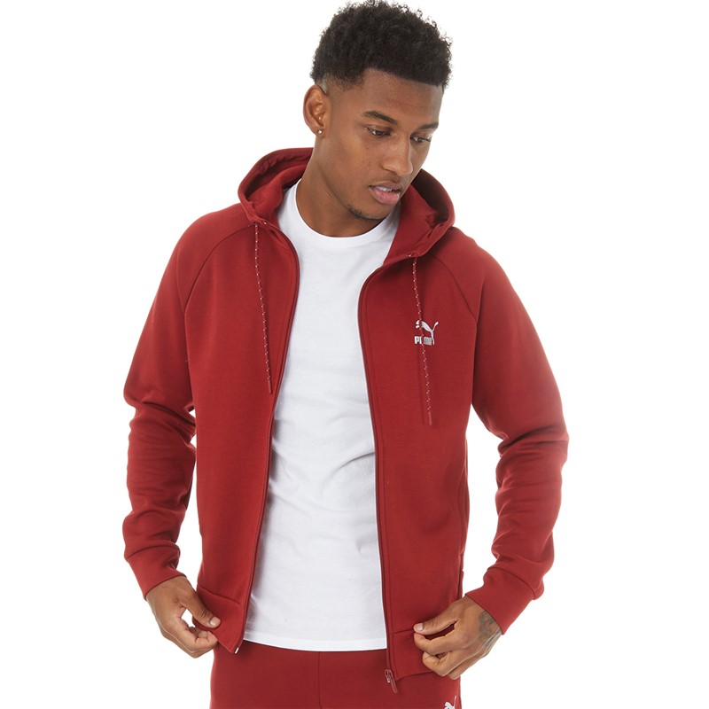 Puma Mens Classics Tech Full-Zip Hoodie Intensered