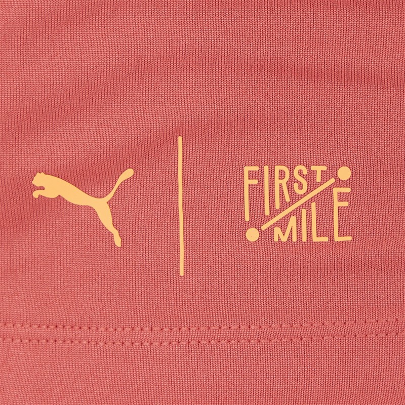 Puma Womens First Mile Mid Layer Running Top Astro Red