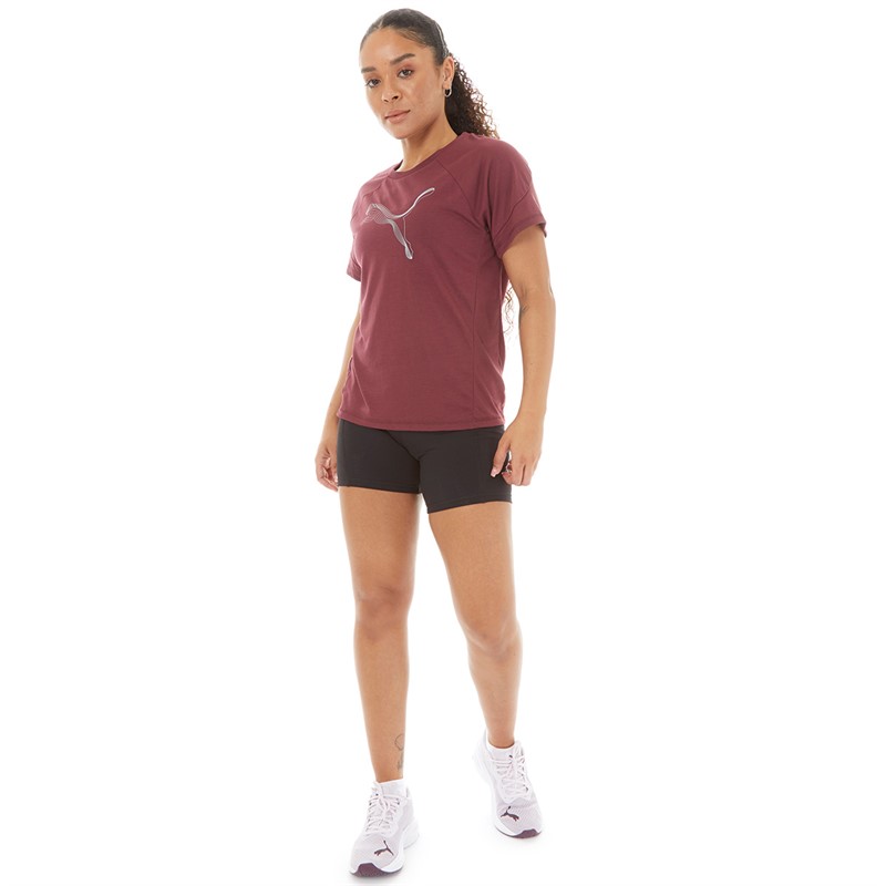 Puma Womens Evostripe T-Shirt Dark Jasper