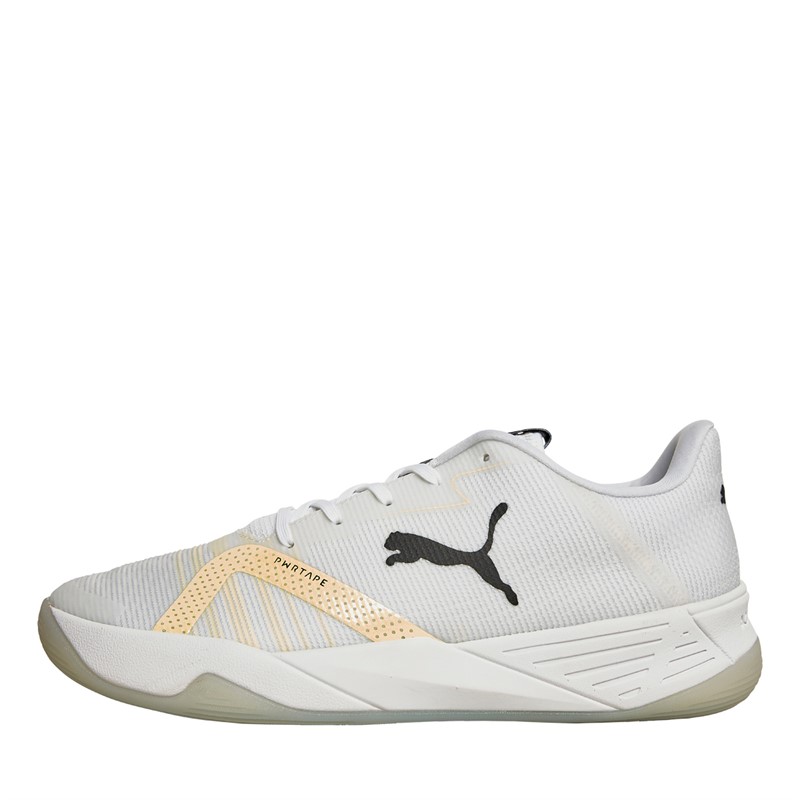 Puma Mens Accelerate Turbo Nitro II Indoor Court Shoes White/Black