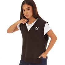 Puma Womens Classics V-Neck Vest Puma Black