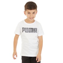 Puma Junior Boys Logo T-Shirt Puma White