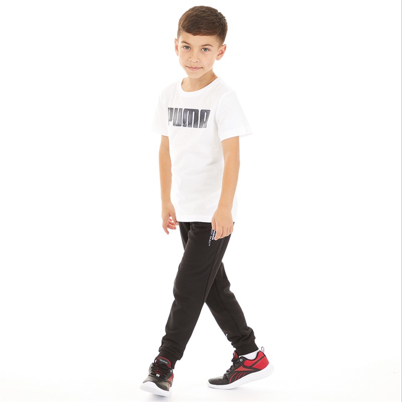 Puma Junior Boys Logo T-Shirt Puma White