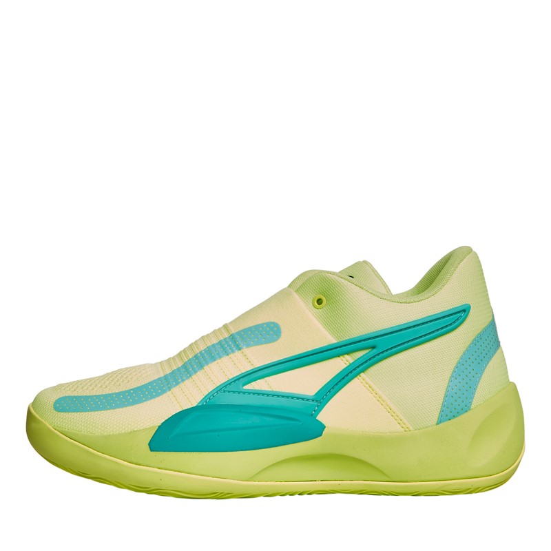 Puma Mens Rise Nitro Basketball Shoes Yellow/Green