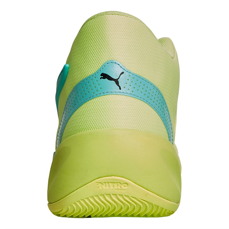 Puma Mens Rise Nitro Basketball Shoes Yellow/Green