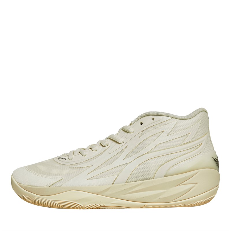 Puma Mens LaMelo Ball MB.02 Whisper Basketball Shoes Ivory/Black