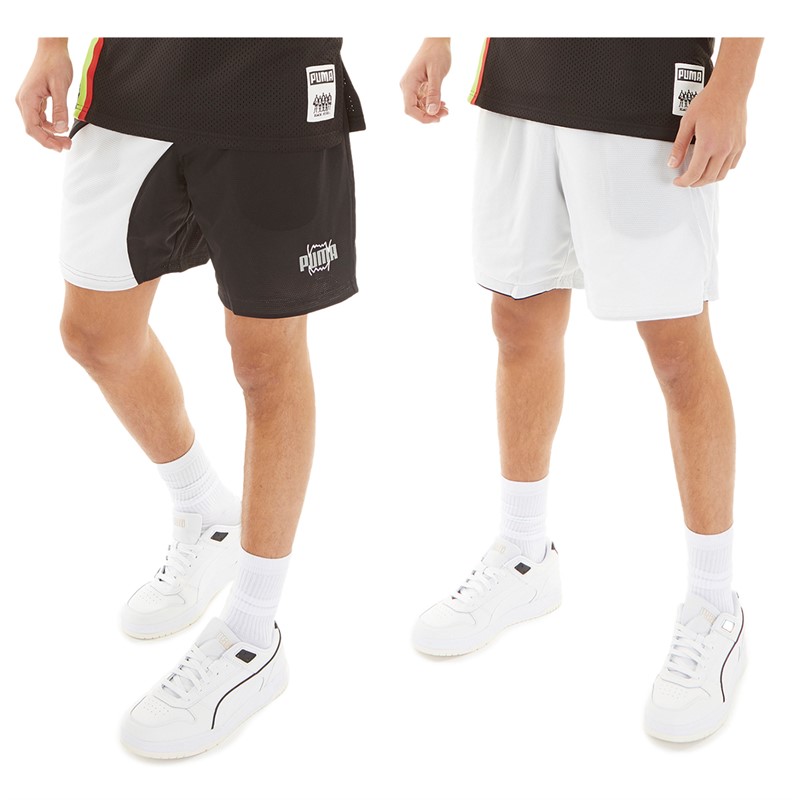 Puma Mens Flare Reversible Shorts Black