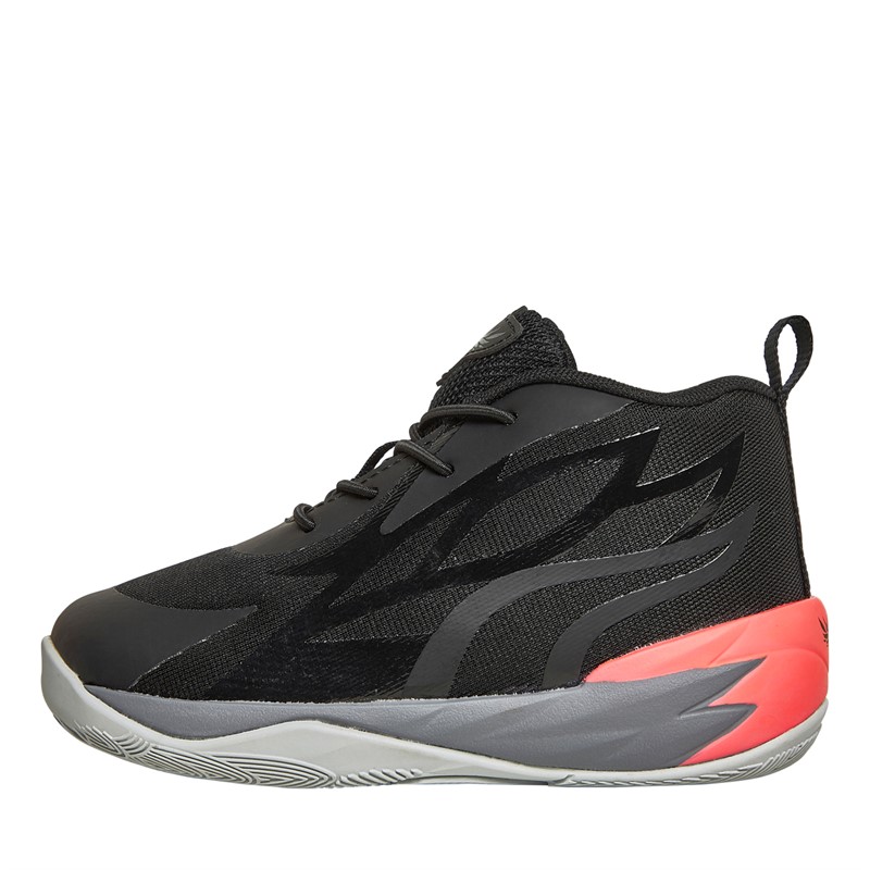 Puma Infant LaMelo Ball MB.02 Flare Basketball Shoes Black Grey Pink