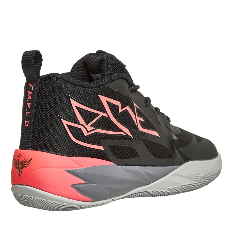 Puma Infant LaMelo Ball MB.02 Flare Basketball Shoes Black/Grey/Pink