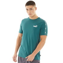 Puma Mens Essentials + Tape T-Shirt Green